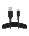 belkin Kabel Braided USB-C USB-A 15cm czarny - nr 26