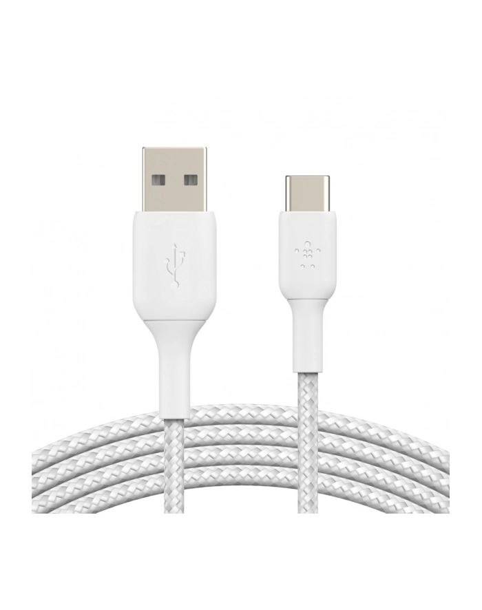 belkin Kabel Braided USB-C USB-A 15cm biały główny