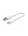 belkin Kabel Braided USB-C USB-A 15cm biały - nr 6