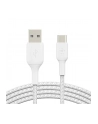 belkin Kabel Braided USB-C USB-A 3m biały - nr 12