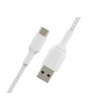 belkin Kabel Braided USB-C USB-A 3m biały - nr 18