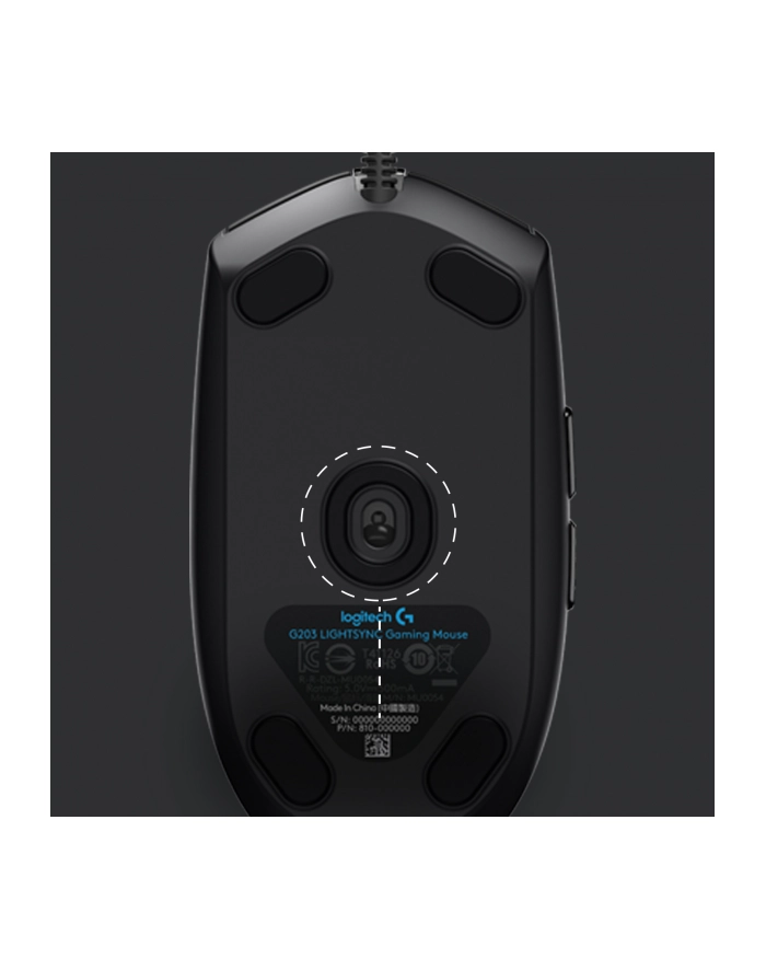 logitech Mysz  G203 Lightsync Gaming Mouse Czarna główny