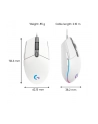 logitech Mysz G203 Lightspeed Gaming Mouse biała - nr 57