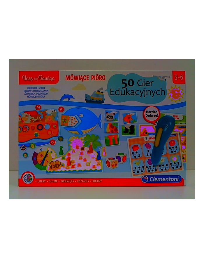 Clementoni Mówiące pióro 50 gier edukacyjnych 50650 główny