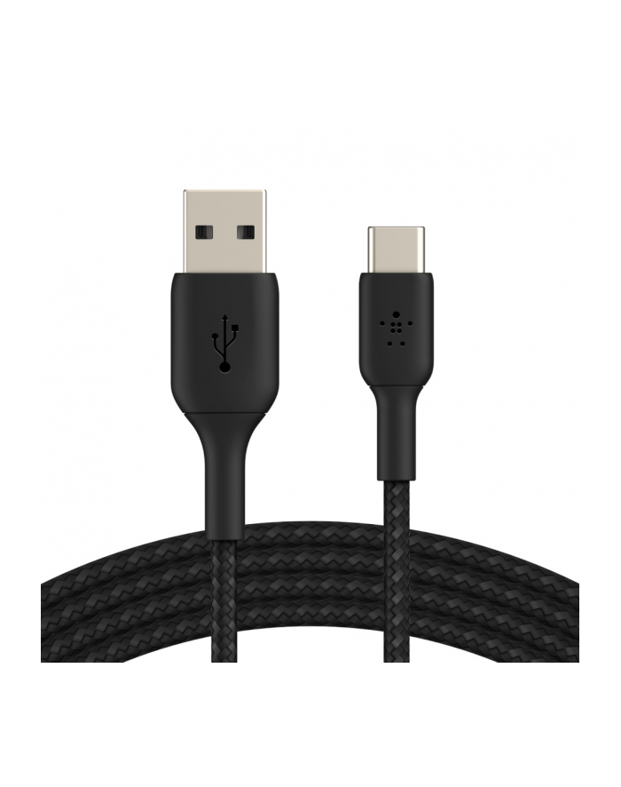 belkin Kabel Braided USB-C USB-A 15cm czarny główny