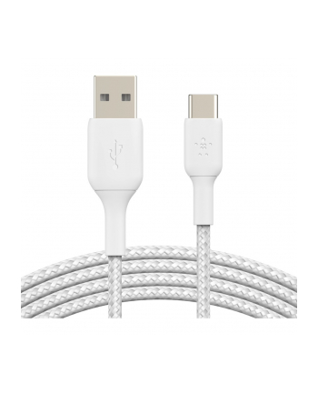 belkin Kabel Braided USB-C USB-A 15cm biały