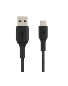 belkin Kabel Braided USB-C USB-A 2m  czarny - nr 1