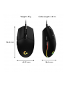 logitech Mysz  G203 Lightsync Gaming Mouse Czarna - nr 63