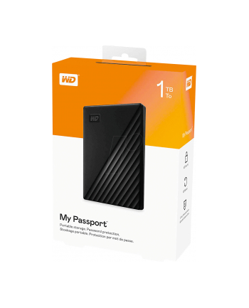 western digital Dysk MY PASSPORT 1TB 2,5 black WDBYVG0010BBK-WESN