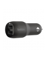 Ładowarka samochodowa Dual  USB-A Car Charger 12W x2 czarna - nr 24
