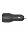 Ładowarka samochodowa Dual  USB-A Car Charger 12W x2 czarna - nr 26
