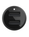Ładowarka samochodowa Dual  USB-A Car Charger 12W x2 czarna - nr 30