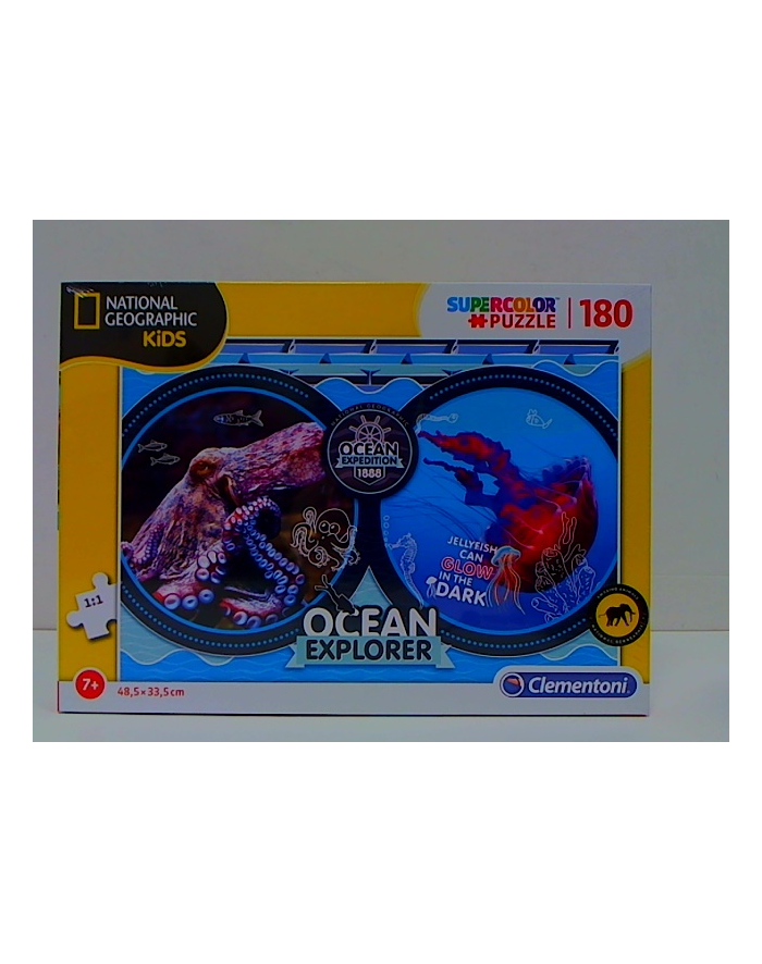Clementoni Puzzle 180el NATIONAL GEOGRAPHIC KiDS OCEAN EXPEDITION 29205 główny
