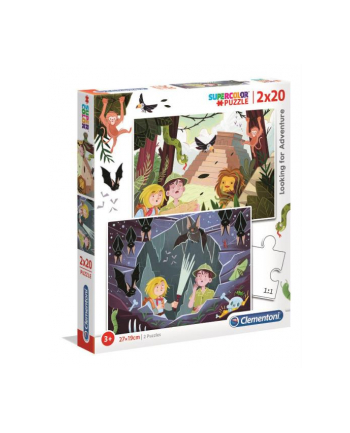 Clementoni Puzzle 2x20el Looking for adventure 24763