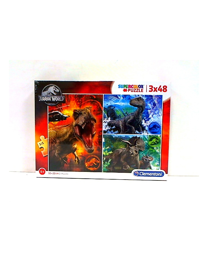 Clementoni Puzzle 3x48el Jurassic World 25250 główny
