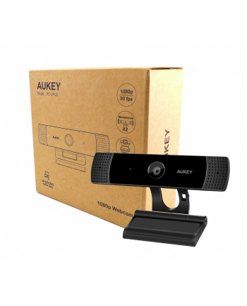 aukey PC-LM1E kamera internetowa USB | Full HD 1920x1080p | 30fps | Mikrofony stereo