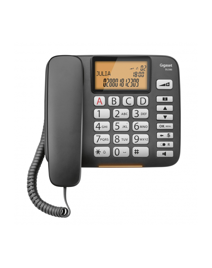 Gigaset DL580 phone black S30350-S216-B101 główny