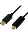 logilink Kabel DisplayPort 1.2 do HDMI 1.4, 2m Czarny - nr 3