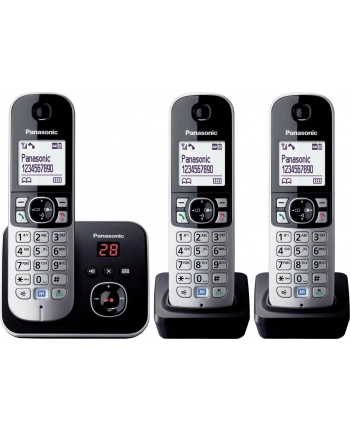 Panasonic KX-TG6823GS, analog telephone (silver three handsets with answering machine) nr 2