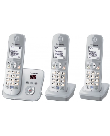 Panasonic KX-TG6823GS, analog telephone (silver three handsets with answering machine) nr 1