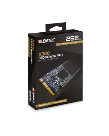 Emtec X300 M.2 SSD Power Pro 256 GB, Solid State Drive (M.2 2280, NVMe PCIe Gen 3.0 x4) nr 2
