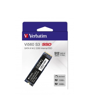 verbatim Dysk wewnętrzny VI560 S3 SSD 512GB M.2 2280 PCIE nr 1