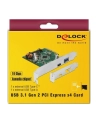 DeLOCK PCIe> 1x USB C + 1x USB A, USB controller - nr 22