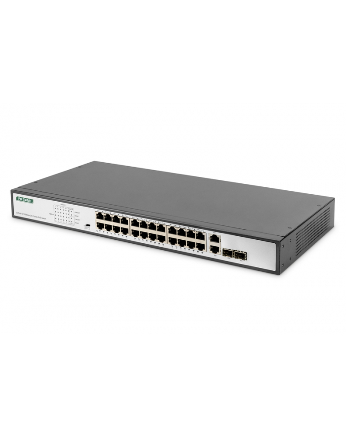 Digitus 24-Port Fast Ethernet PoE Switch (black) główny