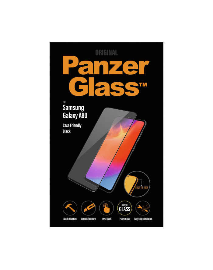 Panzerglass screen protector, protective film (black / transparent, Samsung Galaxy A80) główny