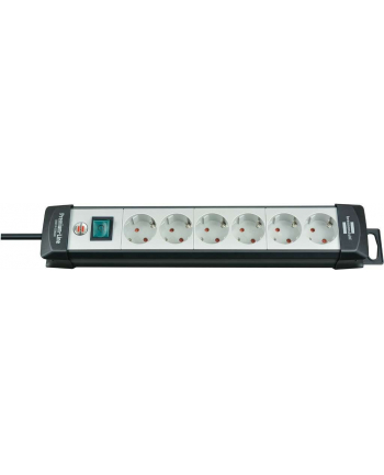 Brennenstuhl Premium-Line, 6-way power strip (black / gray, 5 meters)