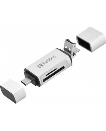 SANDBERG Card Reader USB-C+USB+MicroUSB nr 1