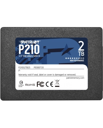patriot memory PATRIOT P210 SSD 2TB SATA 3 Internal Solid State Drive 2.5inch nr 1