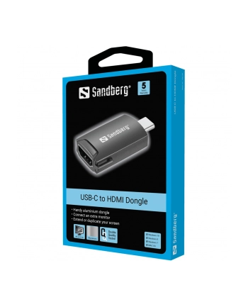 SANDBERG USB-C to HDMI 4K60Hz Dongle nr 2