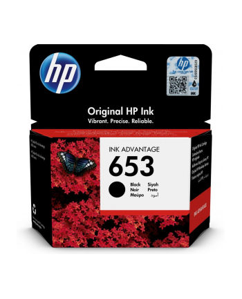 hp inc. HP 653 Black Original Ink Advantage Cartridge