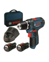 bosch powertools Bosch cordless drill screwdriver GSR 12V-15 Professional (blue / black, 2x Li-ion battery 2.0Ah) - nr 1