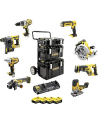 DeWalt battery pack Kombo DCK856P4, 18 Volt, Hammer (yellow / black, 8 Cordless, 4x Li-ion battery pack XR 5.0 Ah, trolley Carrier DS) - nr 1