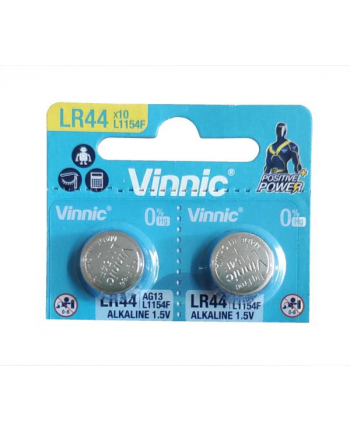 Bateria VINNIC LR44 1,5V op10szt cena za op.