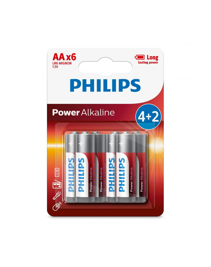 inni Bateria PHILIPS LR6 Power Alkaline op6szt główny