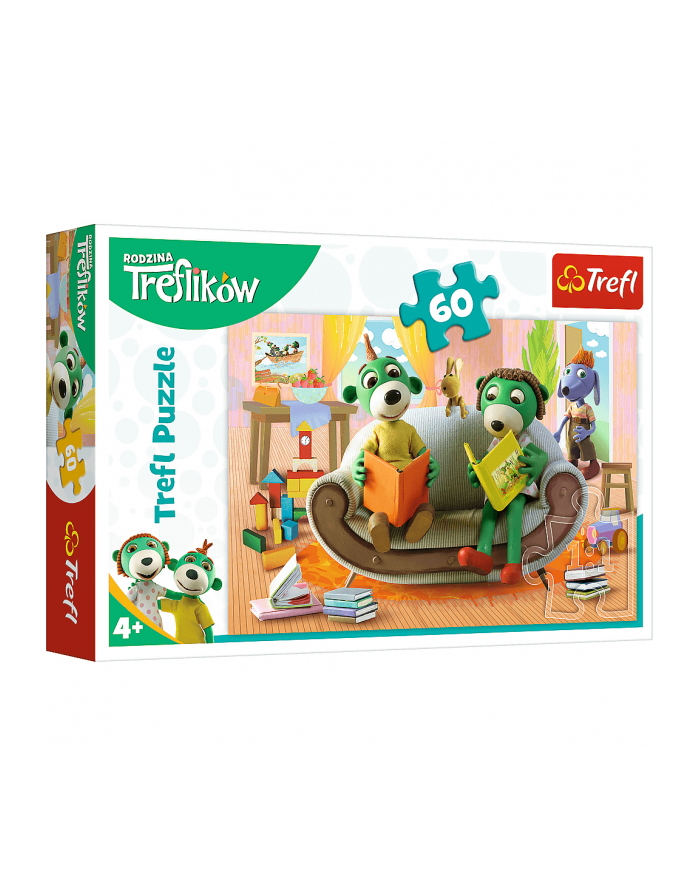 Puzzle 60el Trefliki. Wspólne czytanie książek 17345 Trefl główny