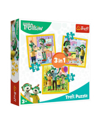 trefl PROMO Puzzle 3w1 razem jest wesoło 34850