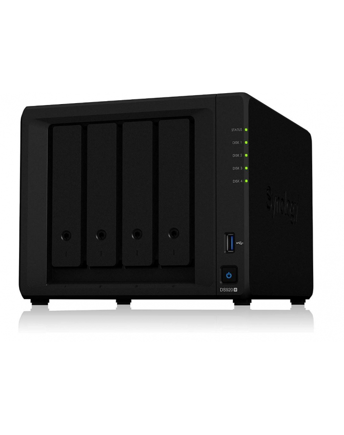 synology NAS DS920+ 4x0HDD 4GB DDR4 2,0Ghz 2xRJ45 2xUSB3.0 1xeSATA główny