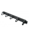 digitus Organizer kablowy poziomy typu RING 19' 1U 40x483x60mm czarny - nr 2