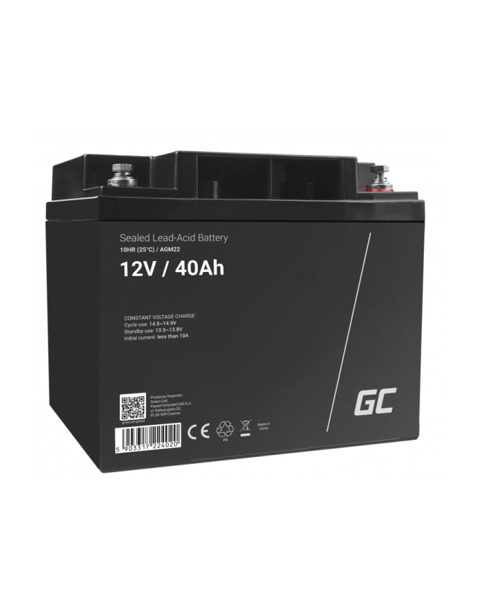 GREEN CELL Battery AGM 12V 40 Ah główny