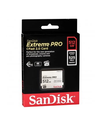 SANDISK Extreme Pro CFAST 2.0 512GB 525MB/s VPG130 nr 1