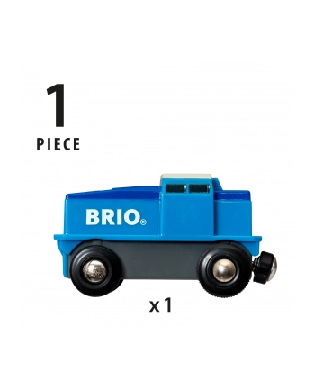 BRIO Blue Battery Freight Locomotive - 33130 nr 2
