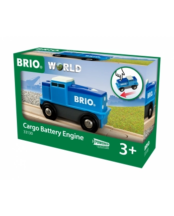 BRIO Blue Battery Freight Locomotive - 33130 nr 1
