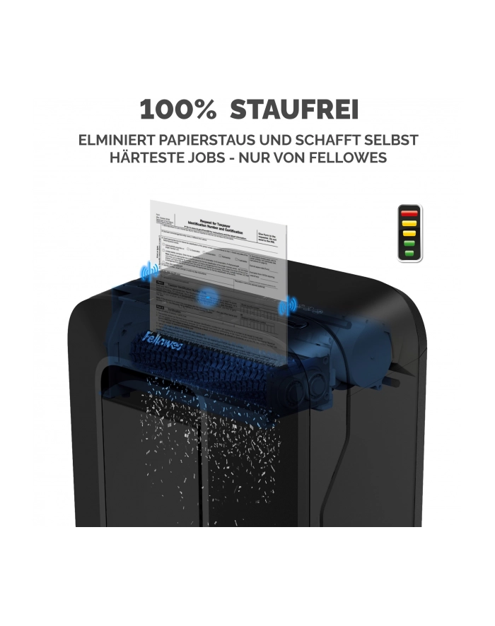 fellowes Niszczarka LX201 czarna P-5 ścinki 2x12mm główny