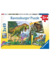 Puzzle 3x49el Władcy czasów prehistorycznych 093588 RAVENSBURGER - nr 1