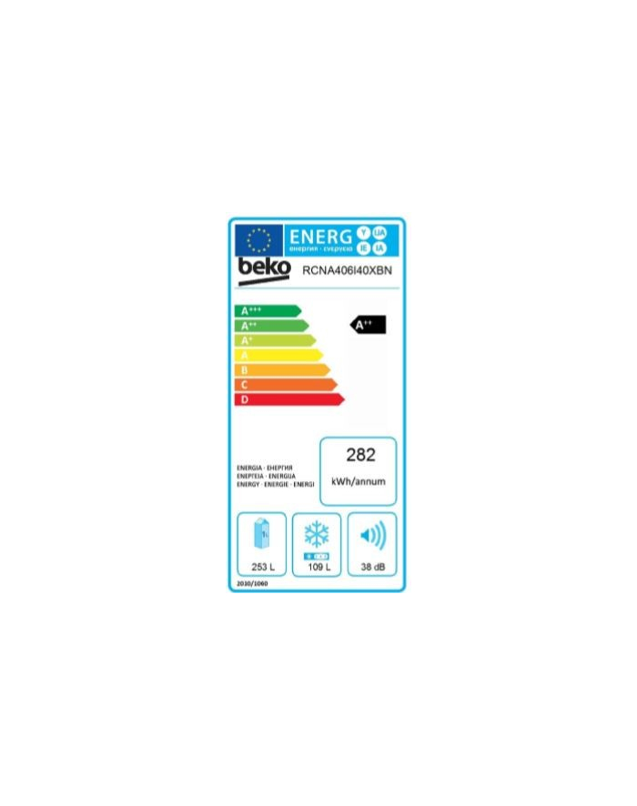 beko Chłodziarko-zamrażarka RCNA406I40XBN główny