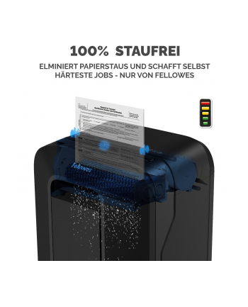 fellowes Niszczarka LX201 czarna P-5 ścinki 2x12mm nr 1